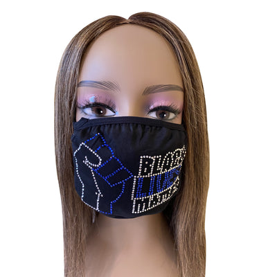 Black Lives Matter Mask Blue