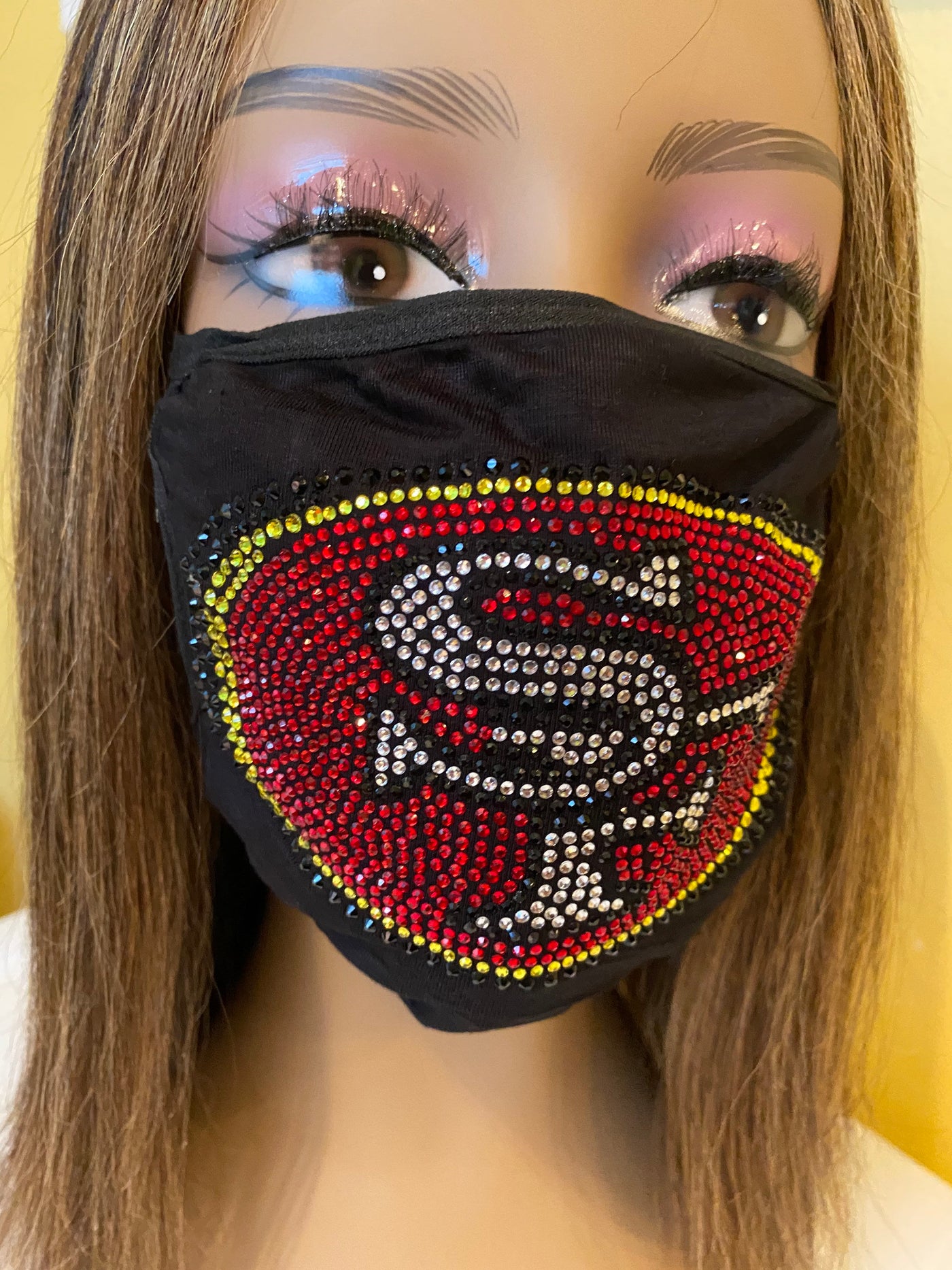 San Francisco 49ers Bling Face Mask Front Logo | Simply For Us