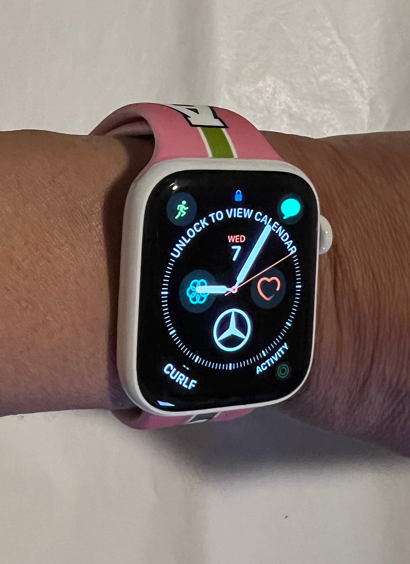 Alpha Kappa Alpha Apple Watch Band Size 42/44/45 MM Bold Pink