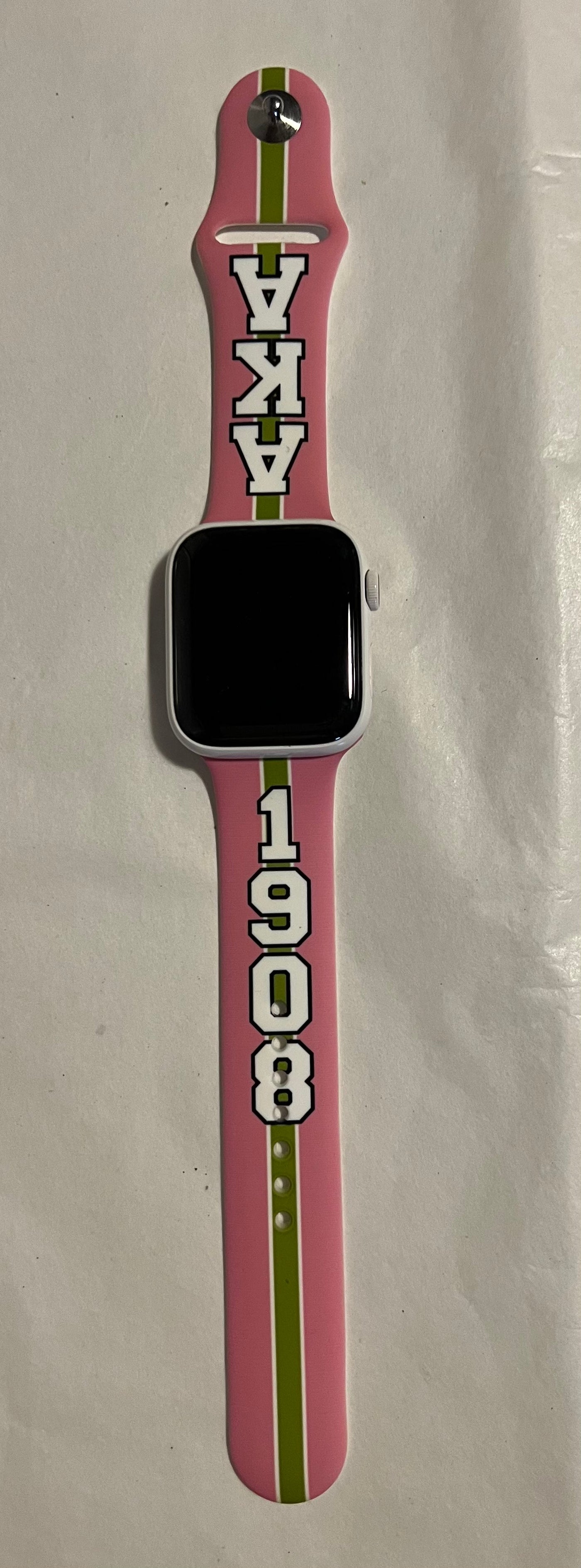 Alpha Kappa Alpha Apple Watch Band Size 42/44/45 MM Bold Pink