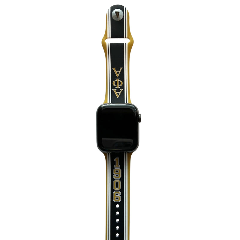 Alpha Phi Alpha Silicone Apple Watch Band Size 42/44/45 mm