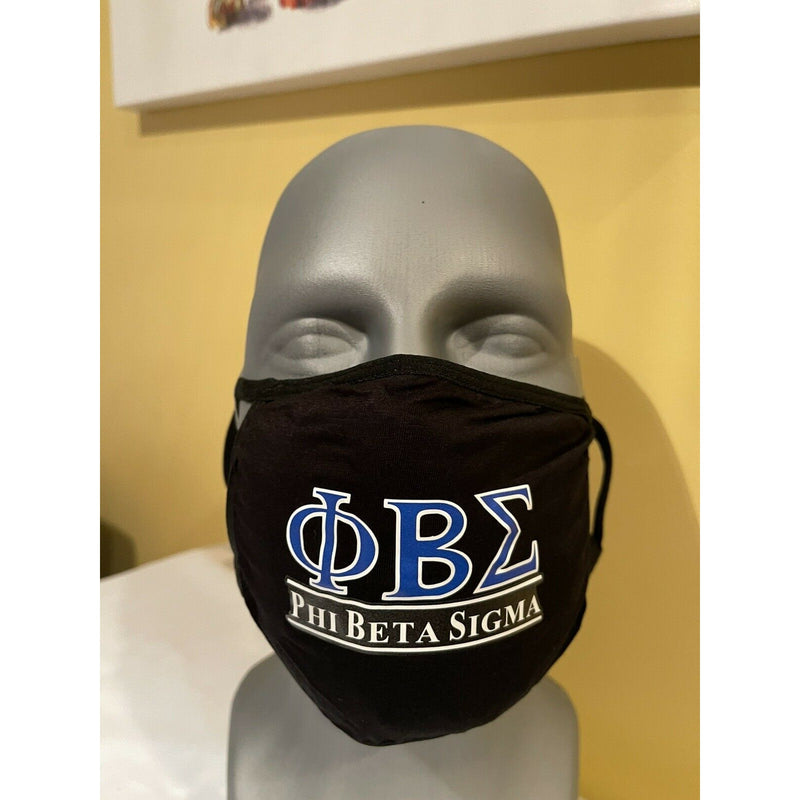 Phi Beta Sigma Washable Face Mask With Filter Pocket And Filter Reusable