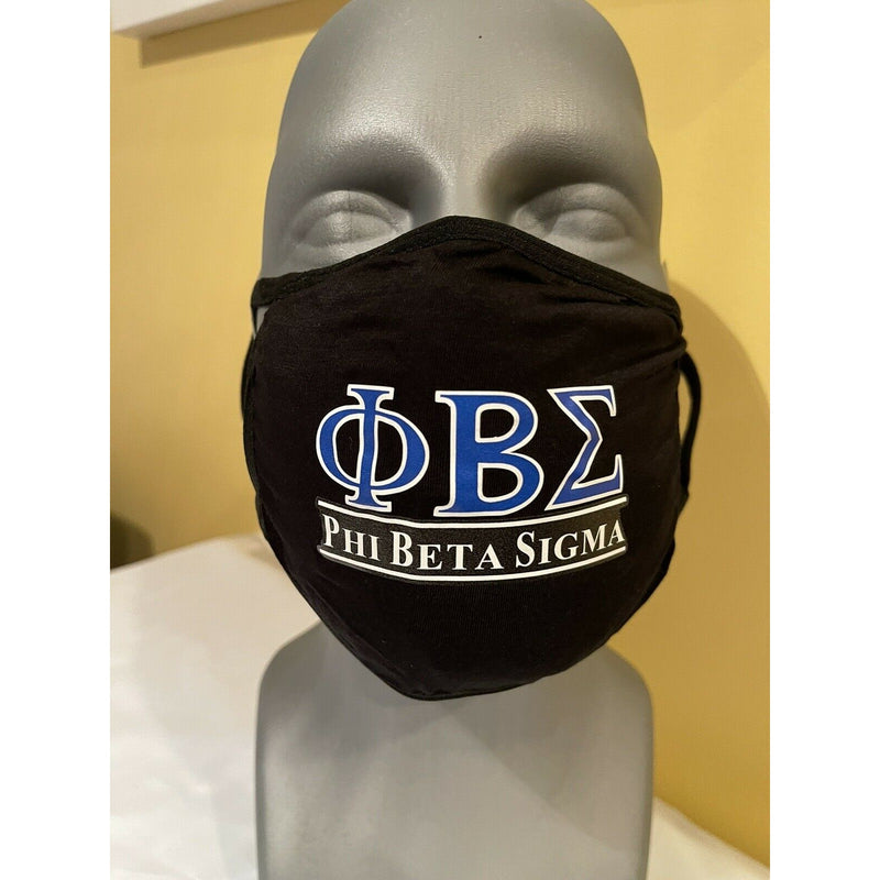 Phi Beta Sigma Washable Face Mask With Filter Pocket And Filter Reusable