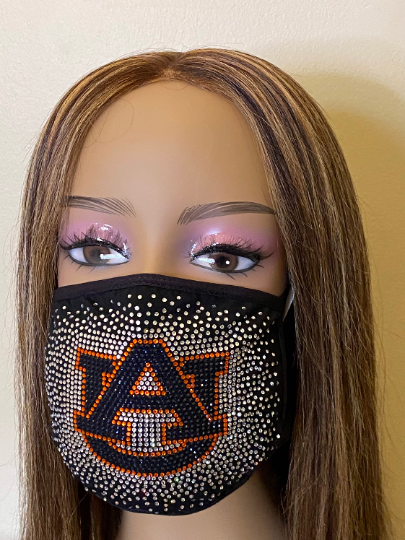 Auburn University Tigers Bling Face Mask