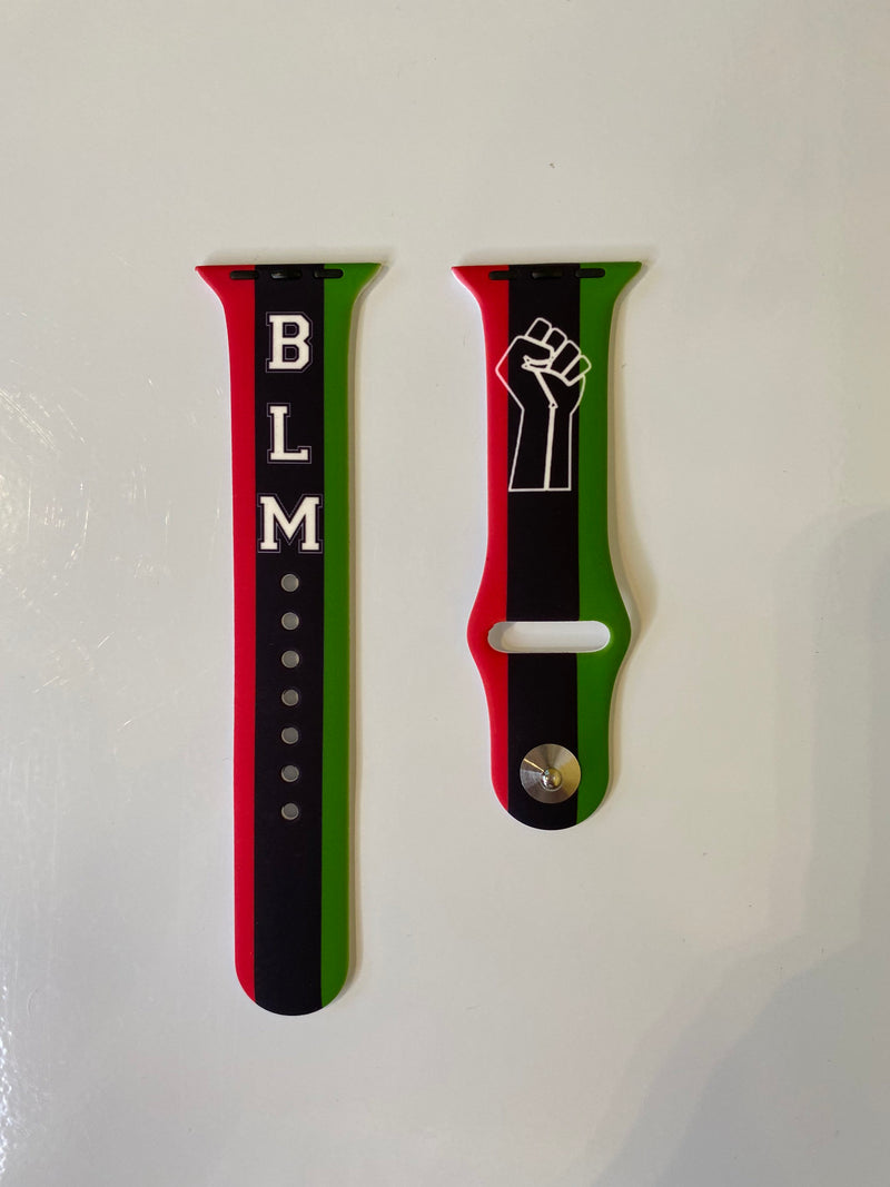 Black Lives Matter Silicone Apple Watch Band | Simply For Us