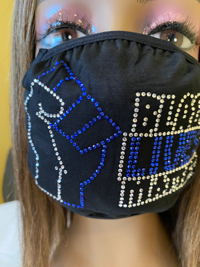 Black Lives Matter Mask Blue | Simply For Us