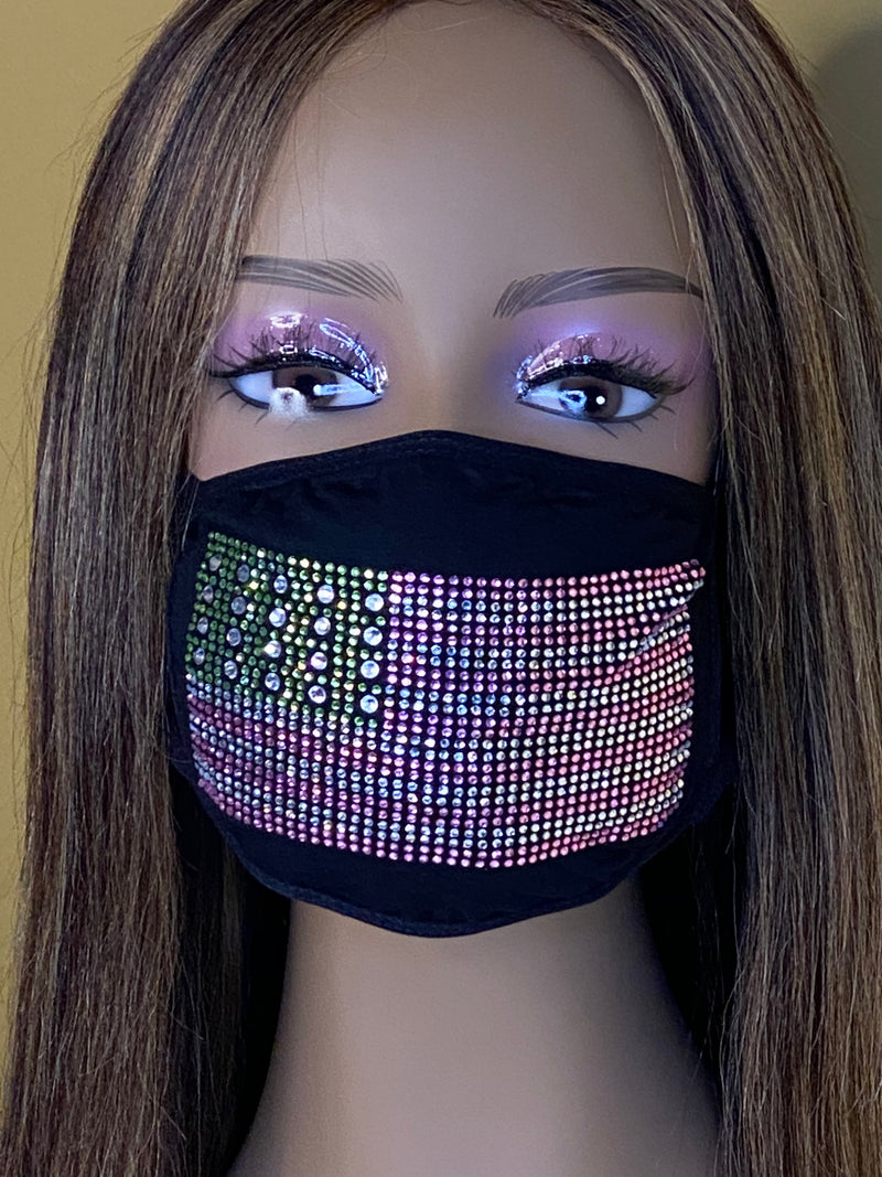 Pink and Green Flag Mask | Flag Face Mask | Simply For Us