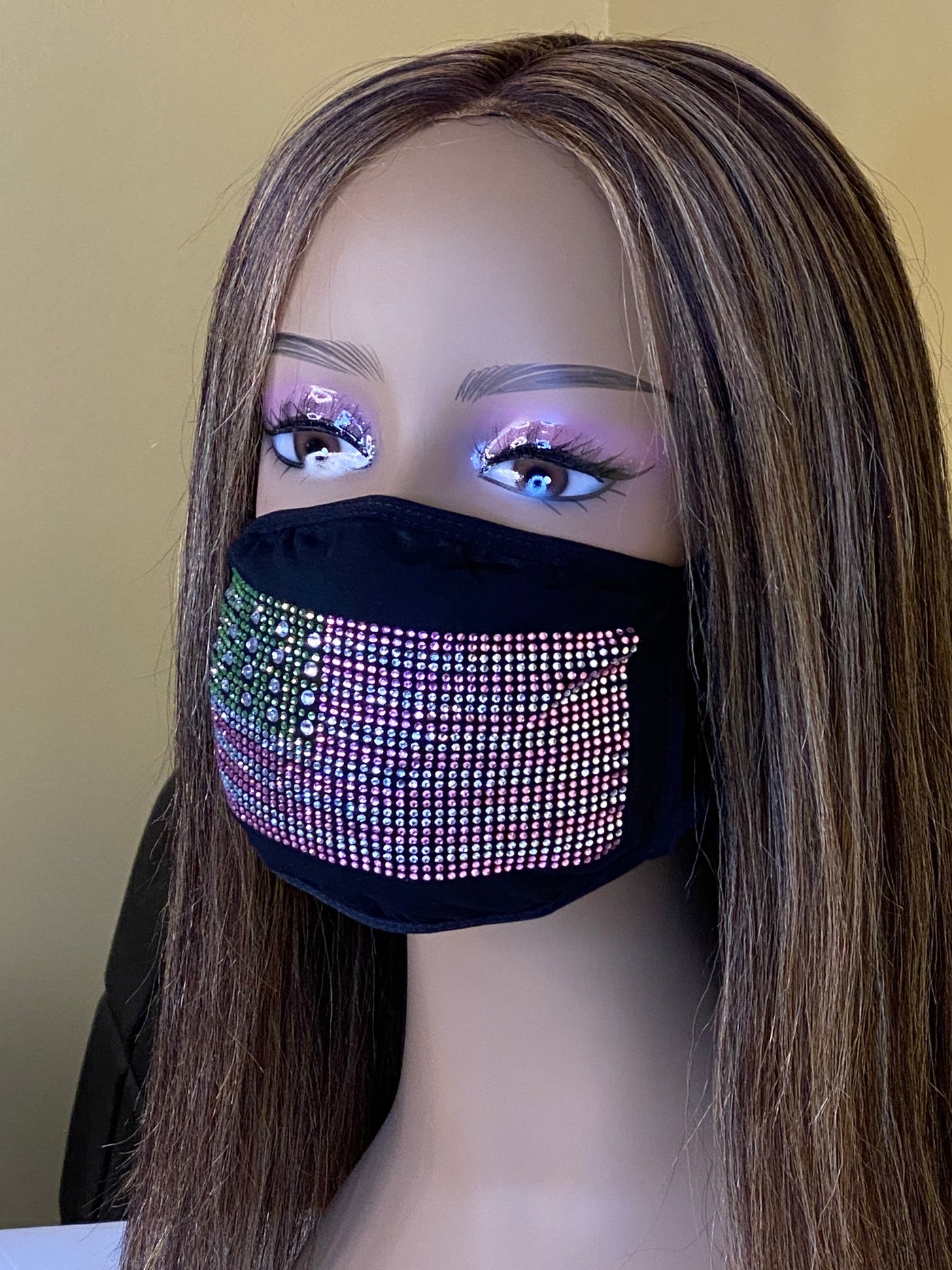 Pink and Green Flag Mask | Flag Face Mask | Simply For Us