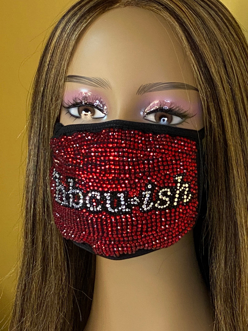HBCU-ish Bling Face Mask Red | Simply For Us