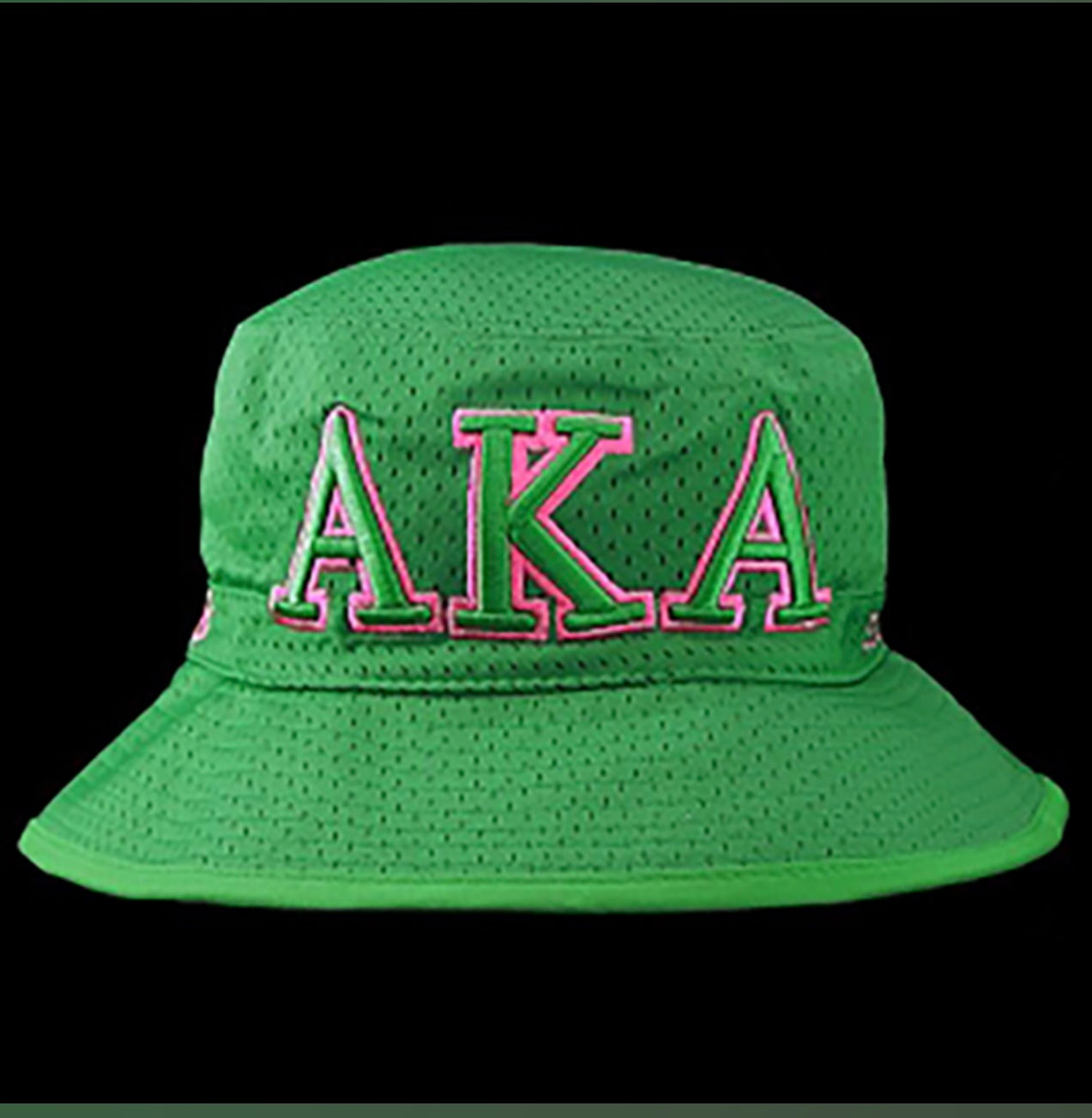 Alpha Kappa Alpha Embroidered Bucket Hat Green