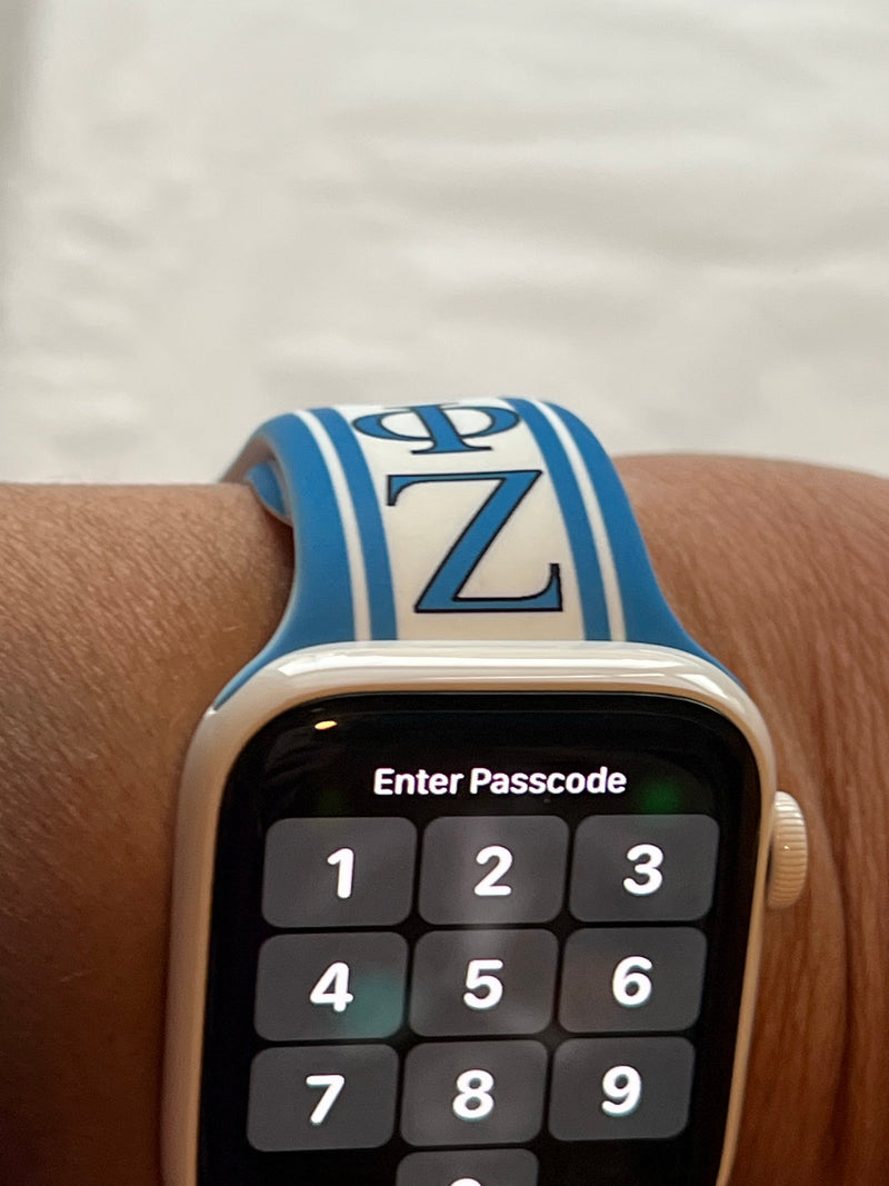 Zeta Phi Apple Watch Band | White Watch Band | Simply For Us