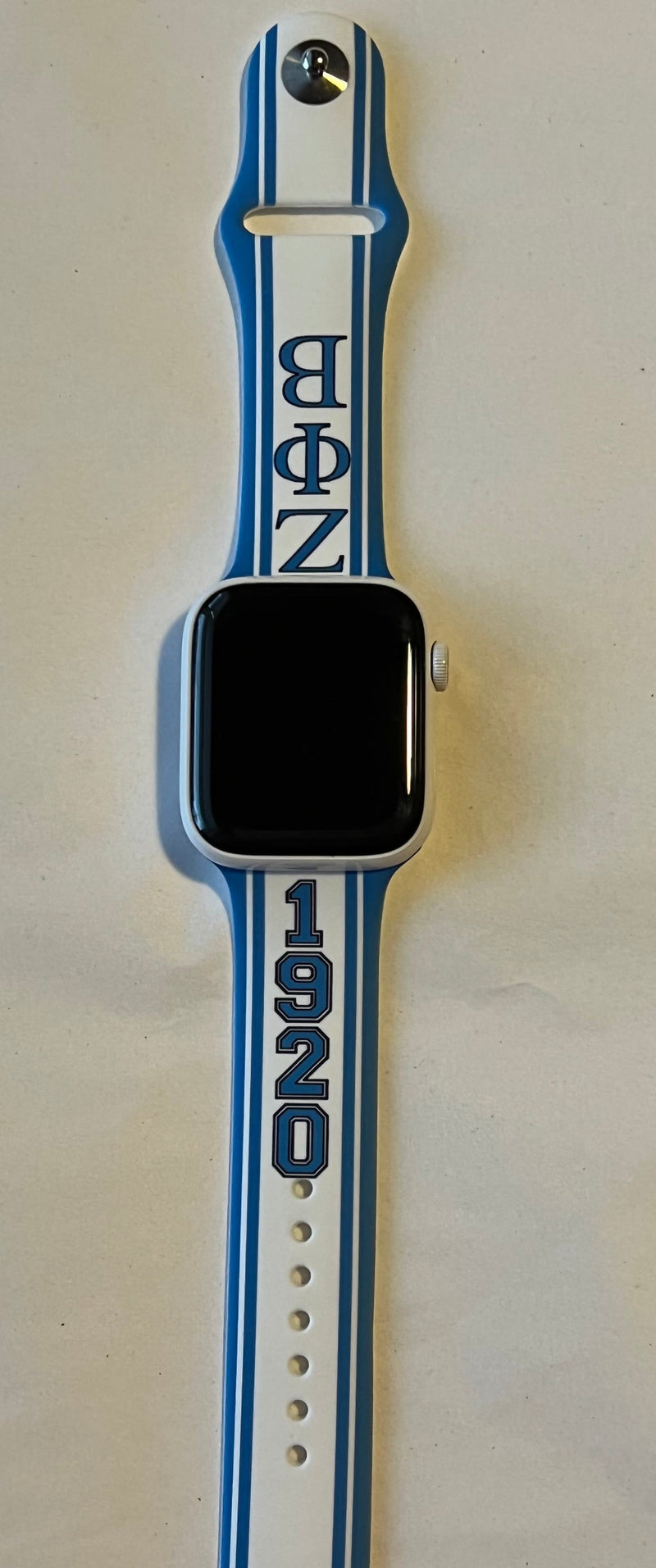 Zeta Phi Apple Watch Band | White Watch Band | Simply For Us
