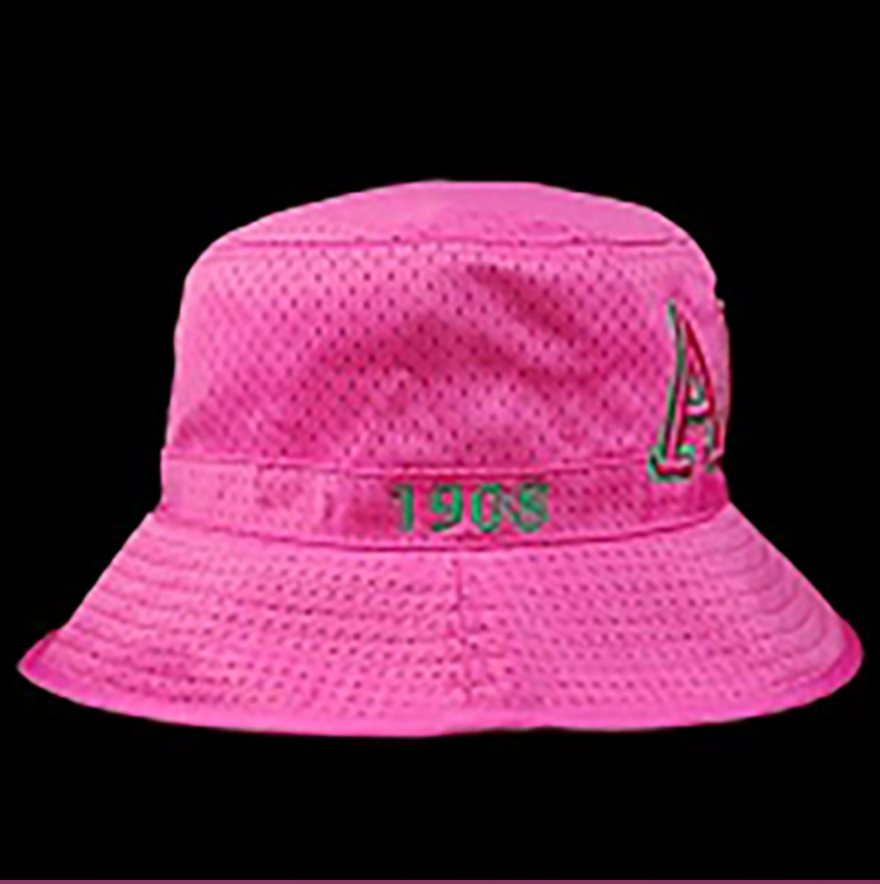 Alpha Kappa Alpha Embroidered Bucket Hat Pink