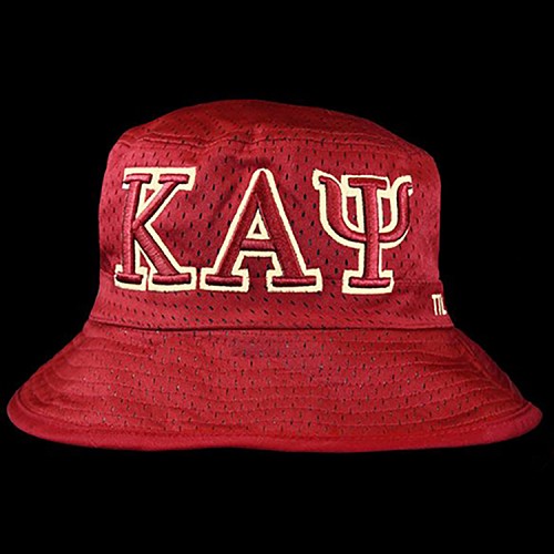 Kappa Alpha Psi Embroidered Bucket Hat Crimson & Cream