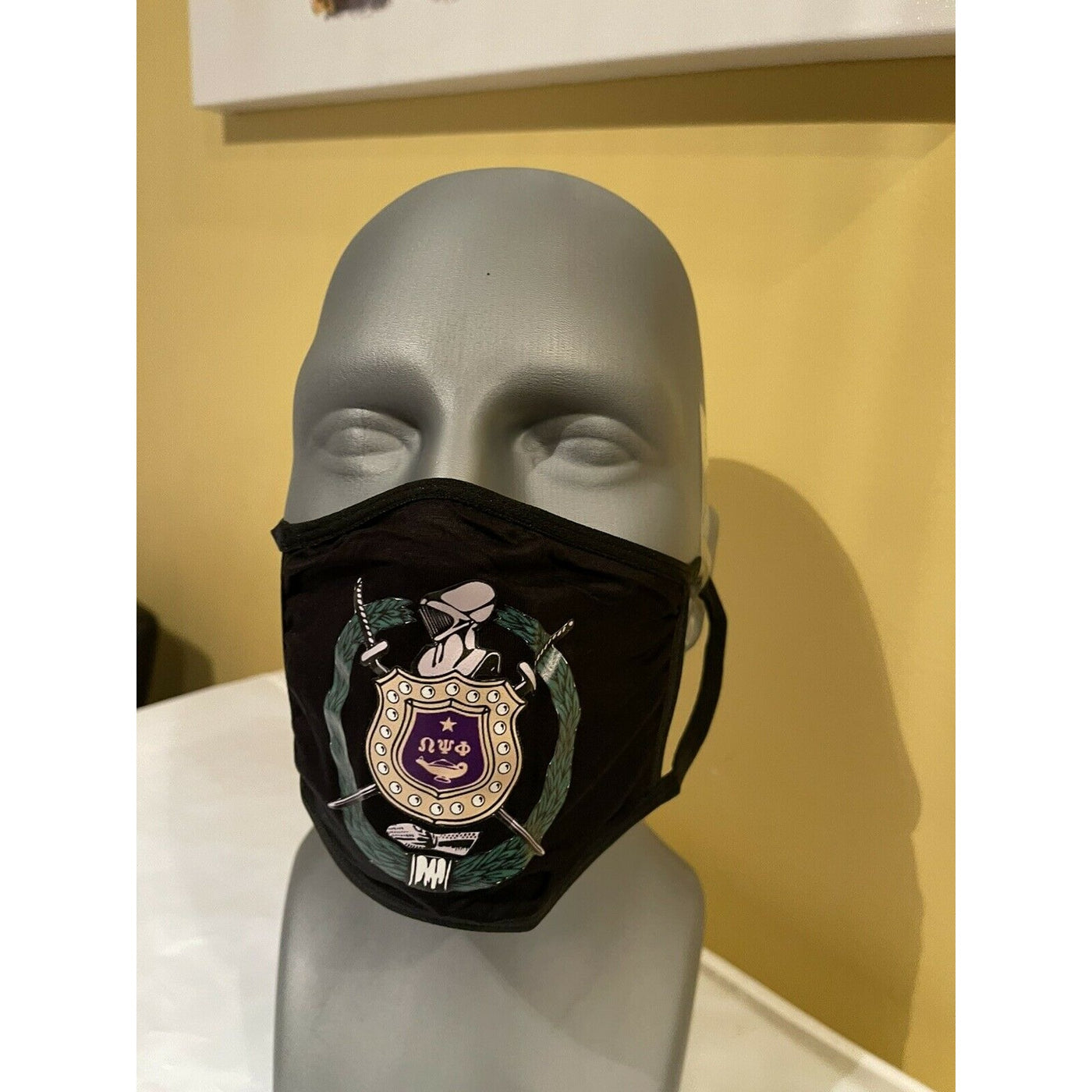 Omega Psi Phi Washable Face Mask With Filter Pocket  And Filter Reusable