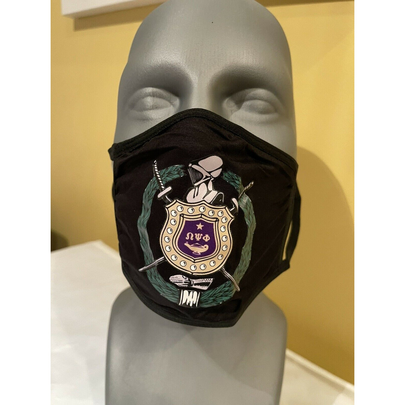 Omega Psi Phi Washable Face Mask With Filter Pocket  And Filter Reusable